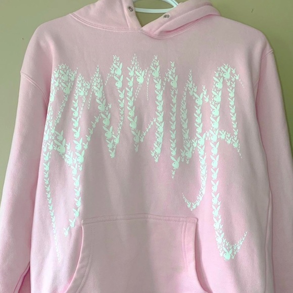 Playboy x Revenge pink hoodie - Picture 4 of 4